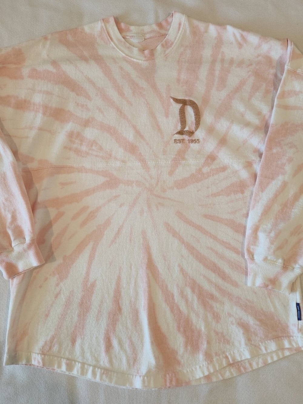 Disney Parks Disneyland Resort Pink Tie-Dye Briar Rose Gold Spirit Jersey - Picture 3 of 4